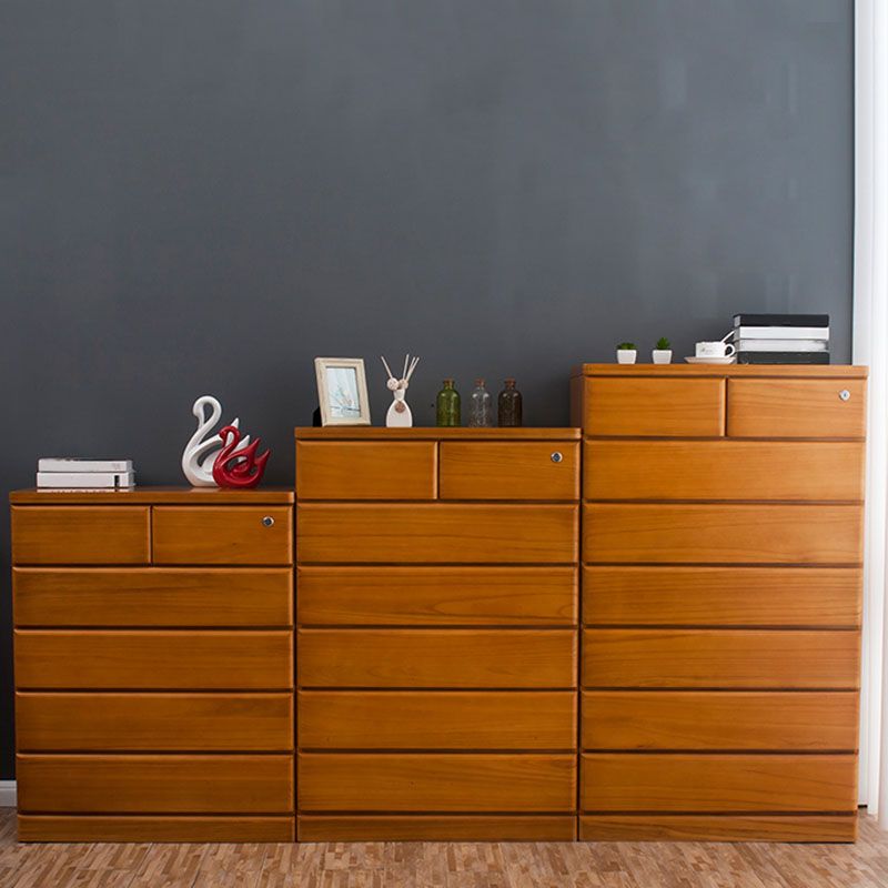 Solid Wood Modern Storage Chest Dresser Vertical Storage Chest Without Mirror