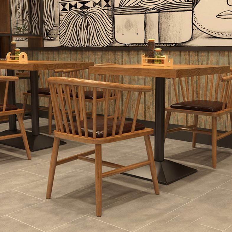 Pedestal Dining Room Table Solid Wood Dining Table for Kitchen