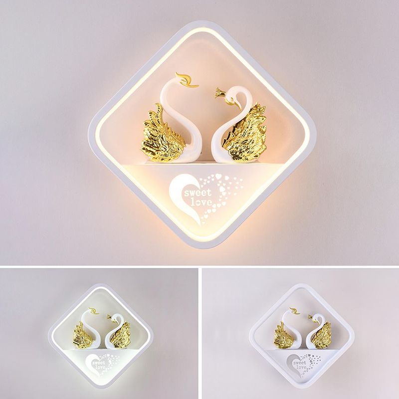 Metal Wall Lights Modern Style 1 Light Wall Sconce for Children's Room