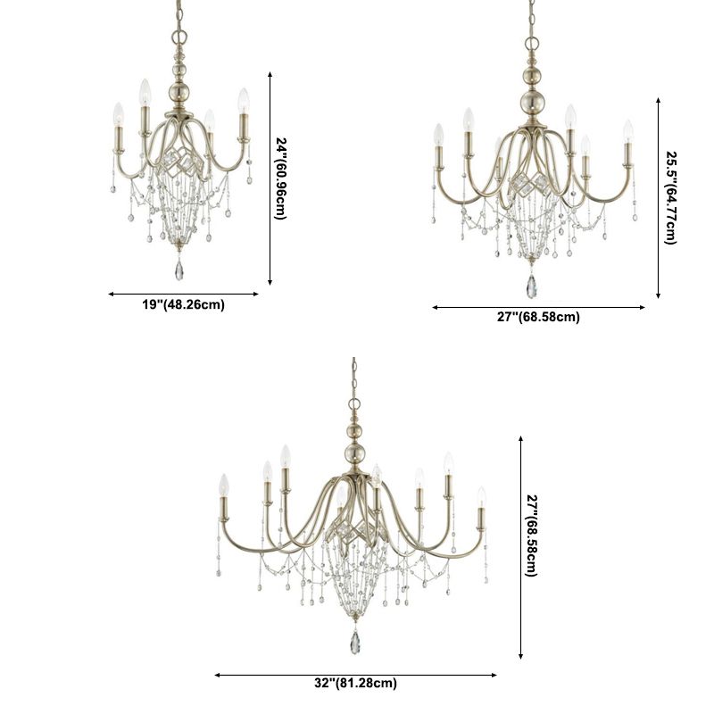 Lámparas de lámpara plateada Sputnik lámpara de techo moderna para dormitorio