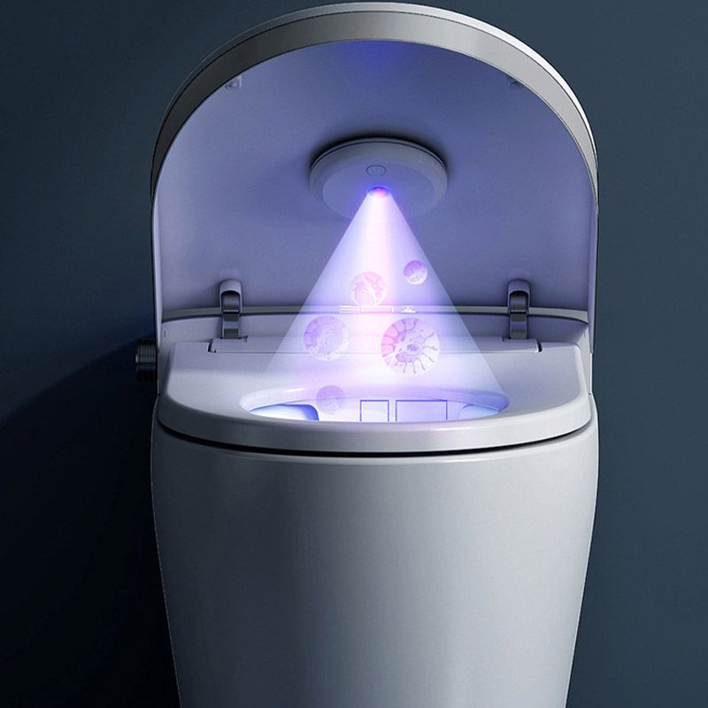 Contemporary One Piece Toilet Floor Mounted Toilet Bowl with Slow Close Seat for Washroom