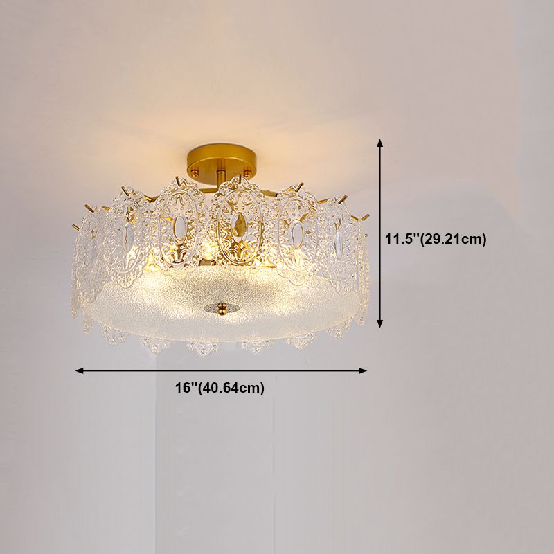 Contemporary Glass Chandelier Light Simple Pendant Lighting Fixtures for Sitting Room
