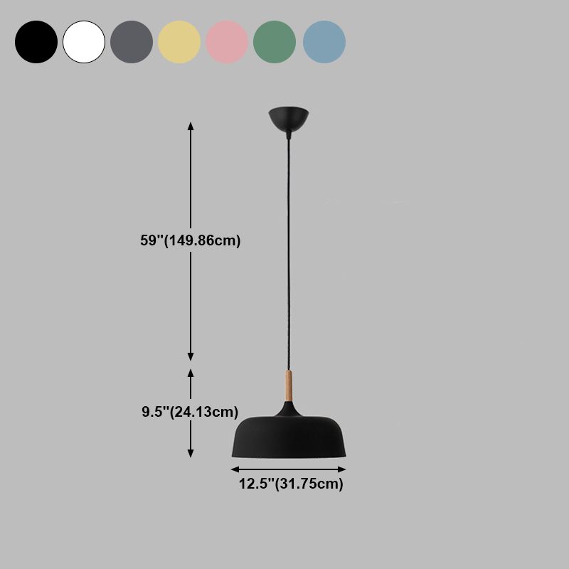 Pumpkin Pendant Light Aymator Macaron Style Snack Bar Dining Room Hanging Light