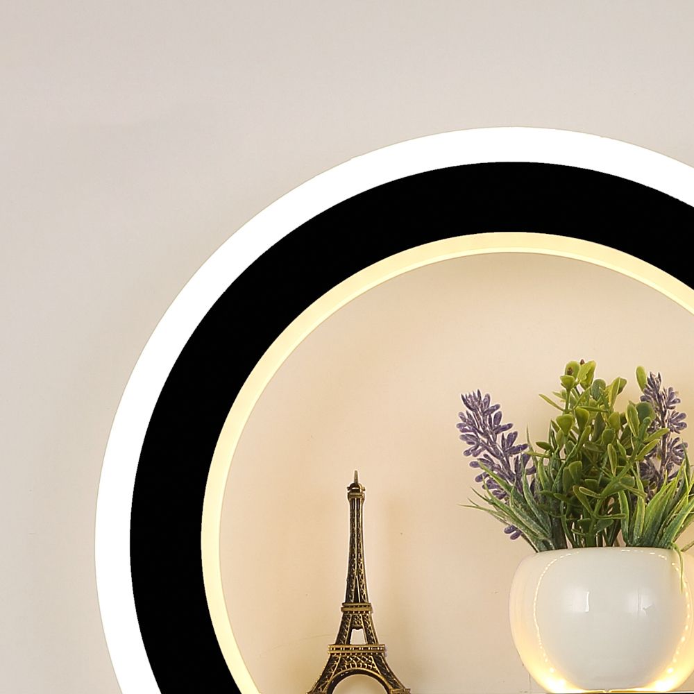 Modern Red Red Red Round Househole Splockure Luz de pared simple para sala de estar de dormitorio