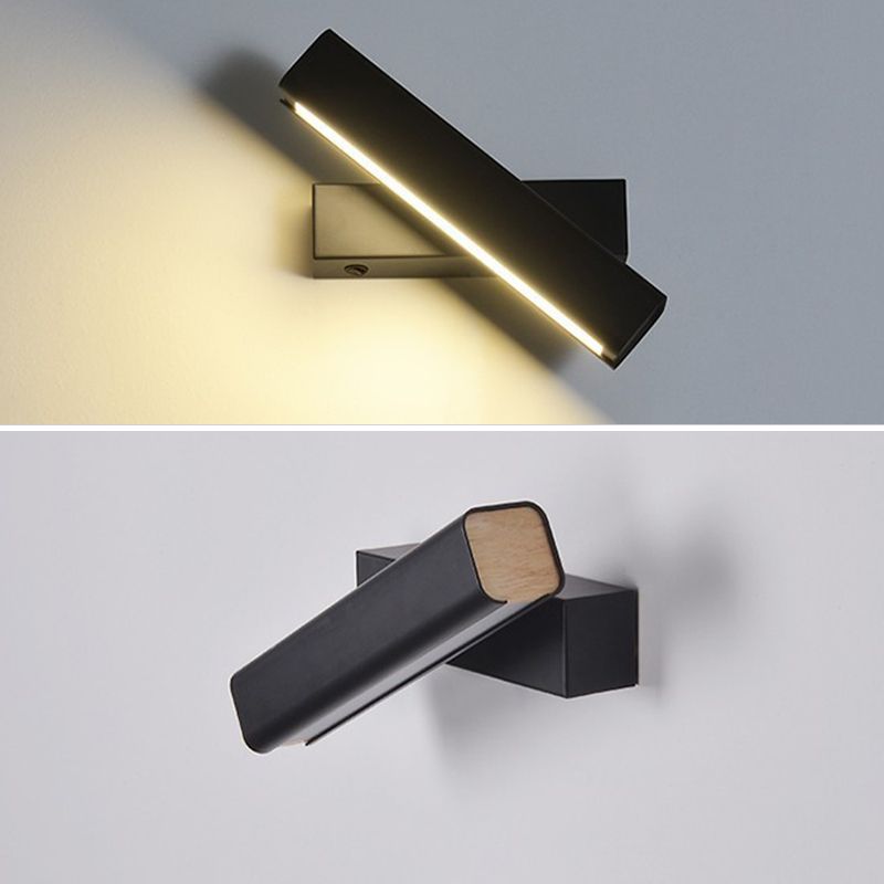 Modernism Single White/Black Wall Mounted Sconce LED Wall Light for Bedroom