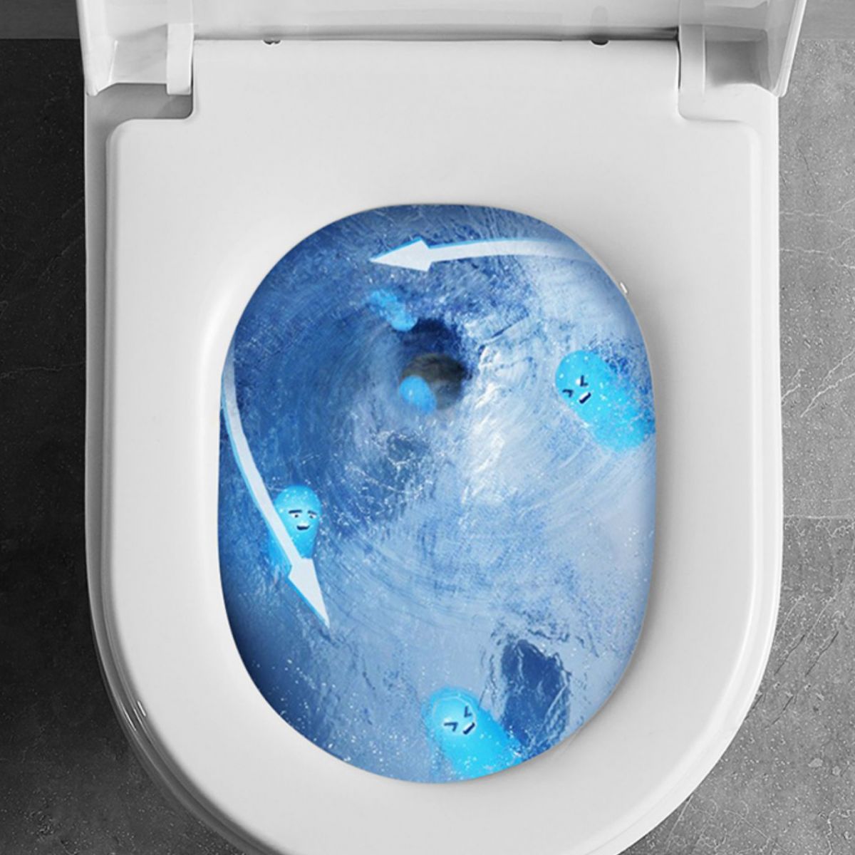 Contemporary Toilet Bowl One Piece Toilet Wall Mount Porcelain Flush Toilet