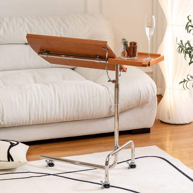 Adjustable Coffee Cocktail Table for Living Room with Metal Base