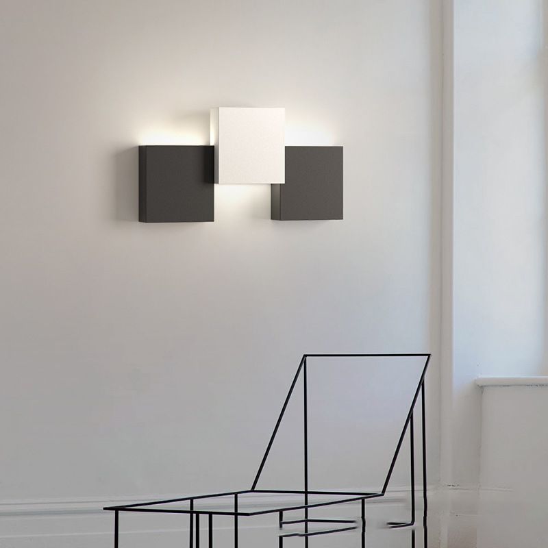Modern 2/3/5-Light White/Black Wall Mounted Sconce Metal Wall Light
