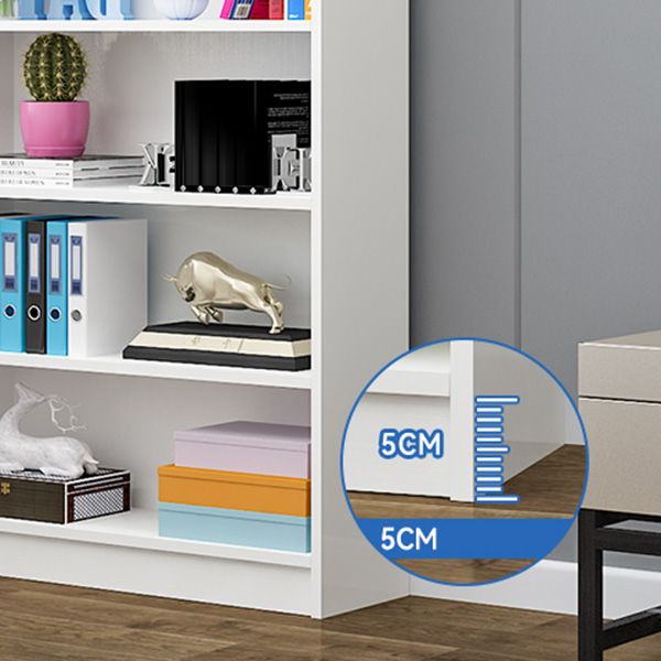 Modern Wood Closed Back Shelf Bookcase Shelves Included for Home Office