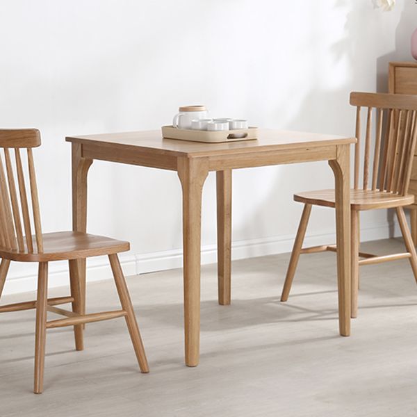 Industrial Style 4 Legs Furniture Solid Wood Square Dining Table for Dining Room