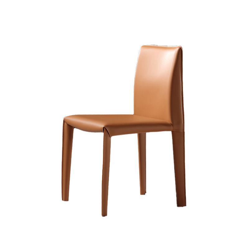 Modern Indoor Home Side Chair Faux Leather Upholstered Side Chair