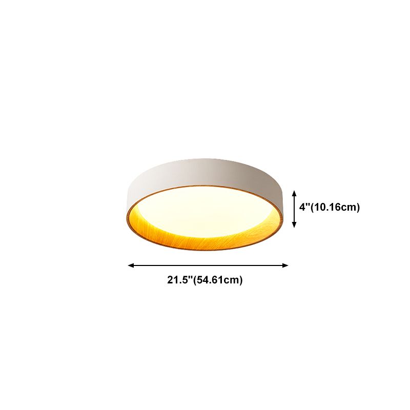 Modern Flush Mounted Ceiling Lights Simple Wooden LED Flush Mount Lighting