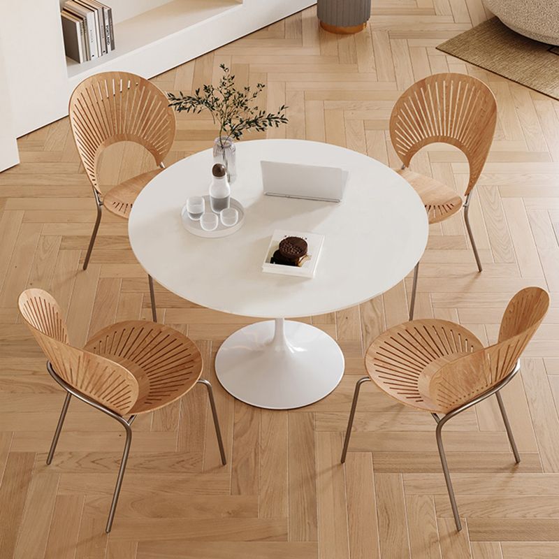 Round Dining Set for Kitchen 1/2/3/4/5 Pcs Stone Top Dinette Set