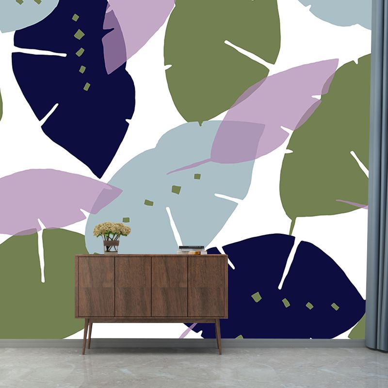 Illustration Tropical Plants Mural Decorative Wallpaper for Wall Decor