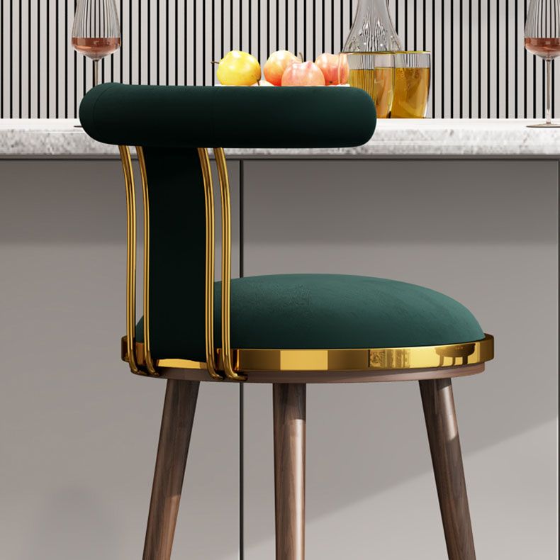 Contemporary Metal Bar Stool Footrest Counter Stool for Restaurant