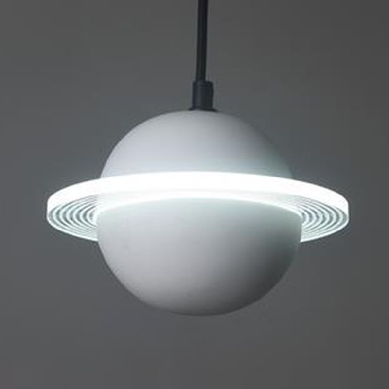 Planet-vormige LED hangende lamp cement cement single-bulp slaapkamer hanglampverlichting armatuur