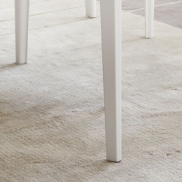 White Stone Dinette Table Set with Metal Frame 1/2/5 Pieces Modern Dining Set