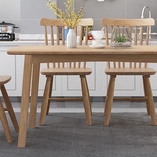 Oak Table Dining Table Contemporary Dinner Room Kitchen Table with 4-foot