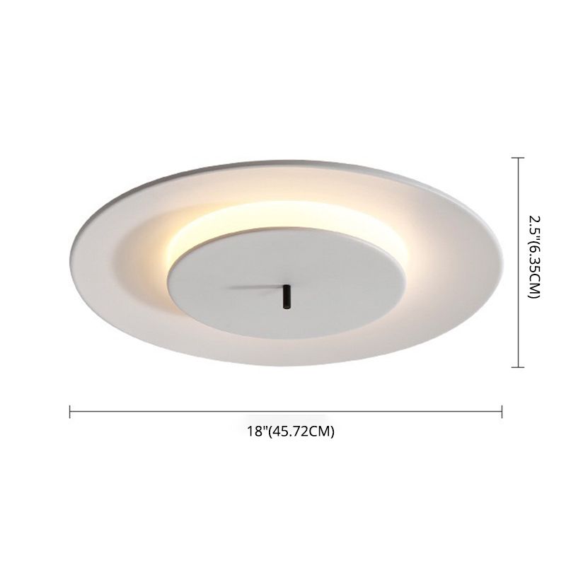 Macaroon UFO Flush Ceiling Light Fixture Creative LED Flush Ceiling Lights for Bedroom