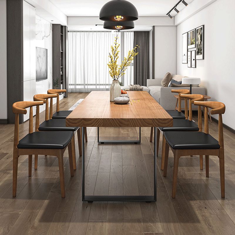 Modern 1/4/5/7 Pieces Dining Set Rectangle Solid Wood Dining Table Set