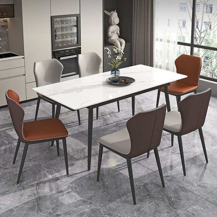 Modern Stone Dining Table Set 1/4/5/7 Pieces Dining Set for Home Use