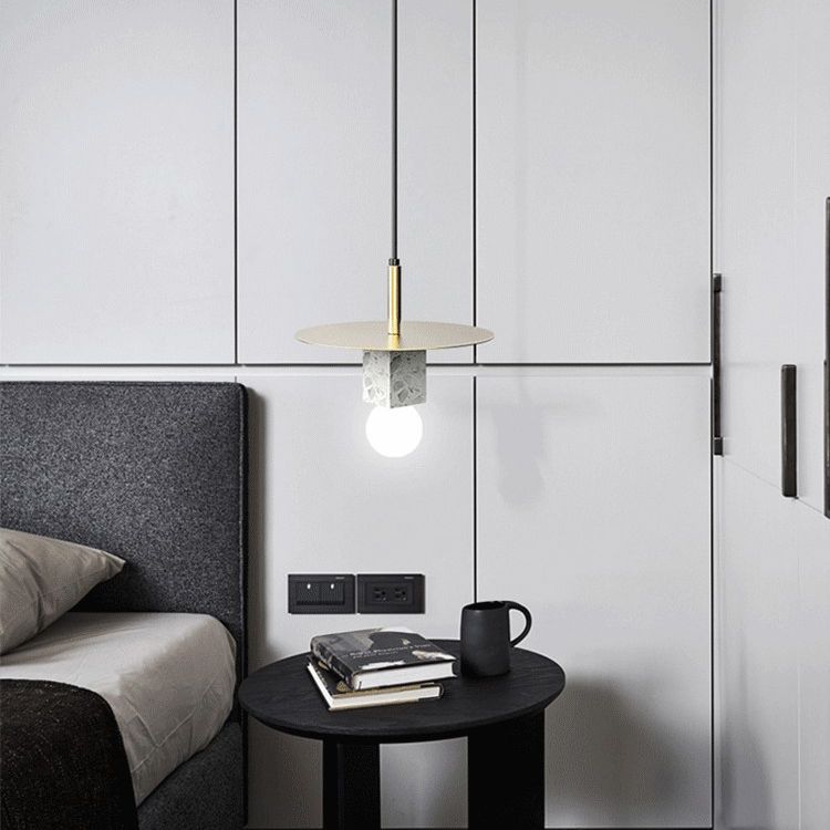 Schattierte Beleuchtung Anhänger zeitgenössischer Stil Steinschlafzimmer Anhänger Beleuchtung