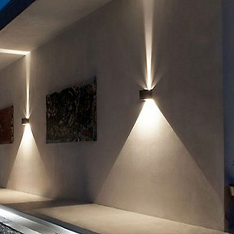 Lumières murales en aluminium à 2 lumière