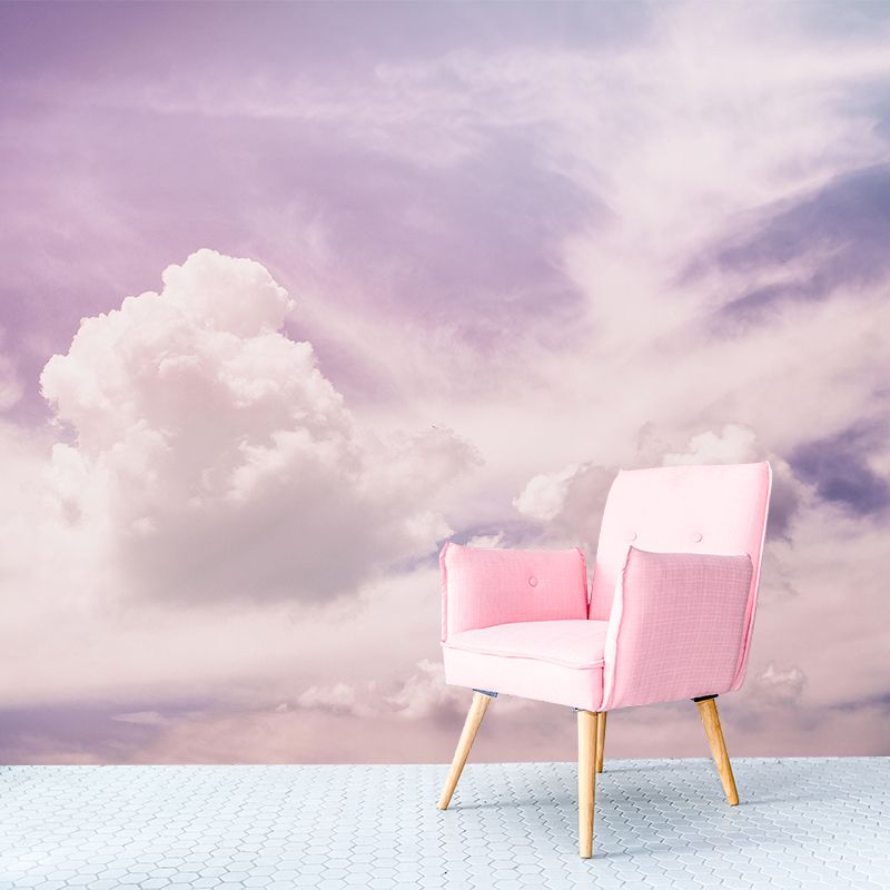 Customized Sky Mural Modern Style Mildew Resistant Dining Room Wall Decor