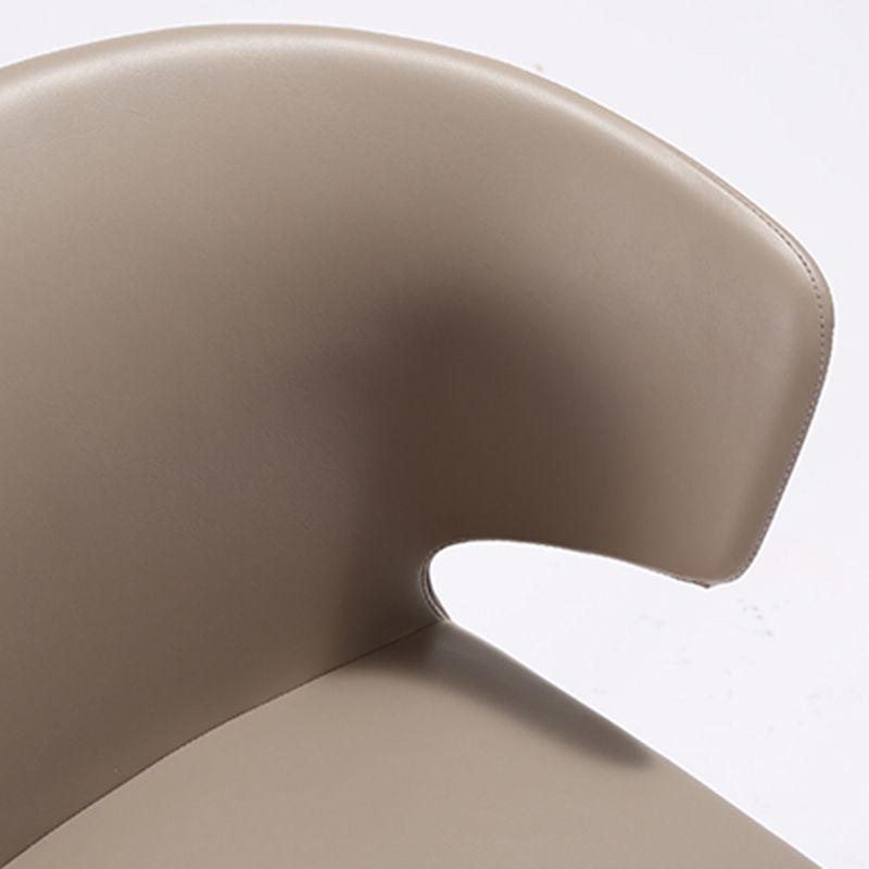 Silla de comedor de metal de cocina de estilo moderno que cena sillas laterales sin brazos con respaldo