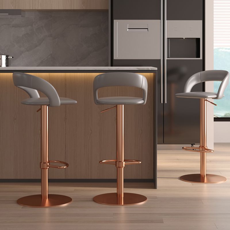 Swivel Leather Bar Stool Adjustable Height Counter Stool for Bristol