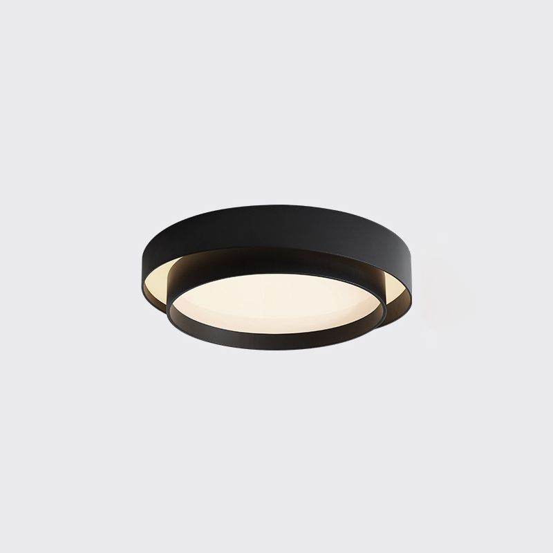 Smeedijzeren LED-plafondlamp in moderne, beknopte stijl Acryl ronde inbouwmontage voor slaapkamer