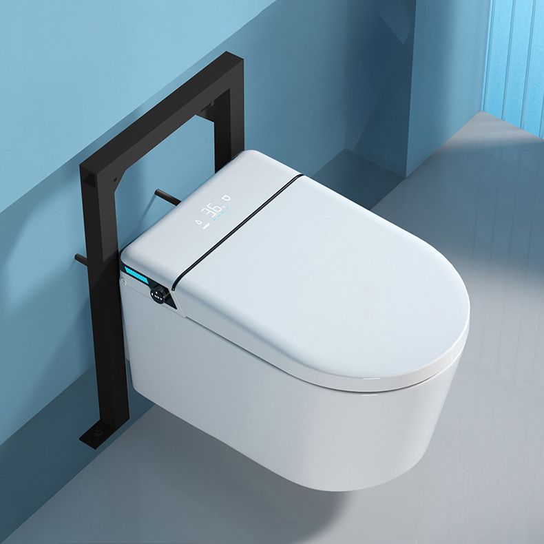 Modern Wall Mount Toilet All-In-One ABS Single Flush Toilet Bowl