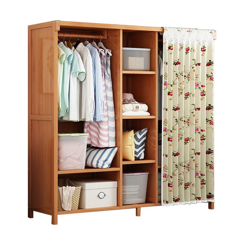 Rectangular Wardrobe Cabinet Modern Style Home Wooden Wardrobe Closet