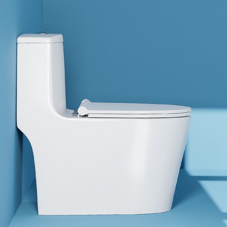 Contemporary One Piece Toilet Floor Mounted White Toilet Bowl for Washroom