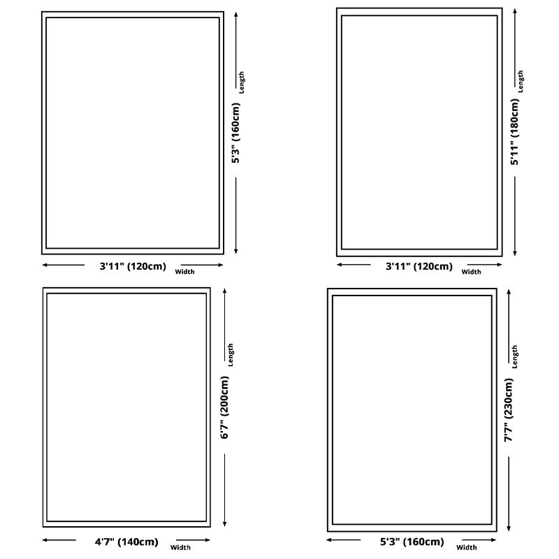 Brown Medallion Print Area Rug European Polyester Area Carpet Stain Resistant Rug for Living Room