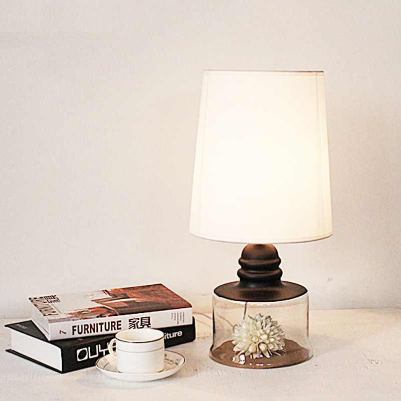 Luce pastorale del tavolo da ristorante in barilotto in tessuto pastorale a 1 tea