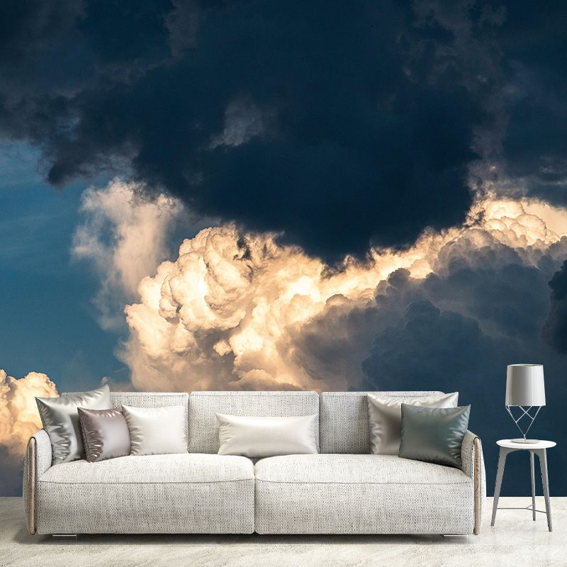 Beautiful Sky Mural Wallpaper Modern Style Decorative Photography for Living Room