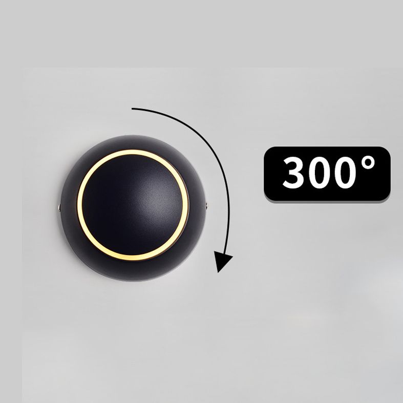 Modernist Silica Gel Rounded Shade Wall Light Fixture 1-Light LED Sconce Light