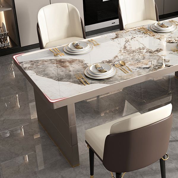 Modern Style 1/3/4/5/7/9 Pieces Dinette Set Sintered Stone Dining Table