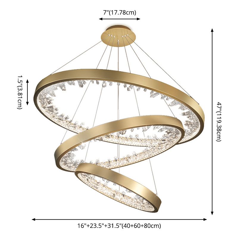 Semplicità ultra-moderna a led orbicolare lampada lampada a sospensione in cristallo a sospensione per ristorante