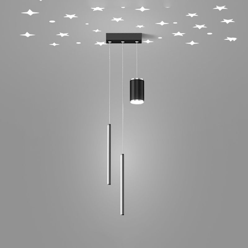 Eigentijdse stijl geometrie vorm hanglampen metaal 3 lichthangende lampen