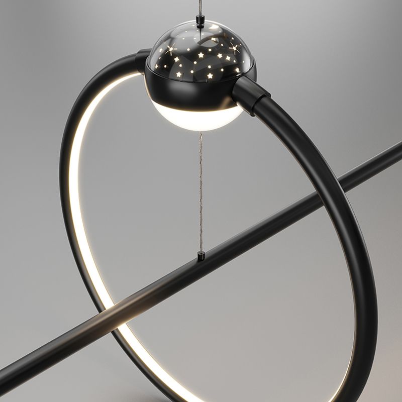 5 Light Geometric Island Lights Contemporary Metal Island Lighting Ideas