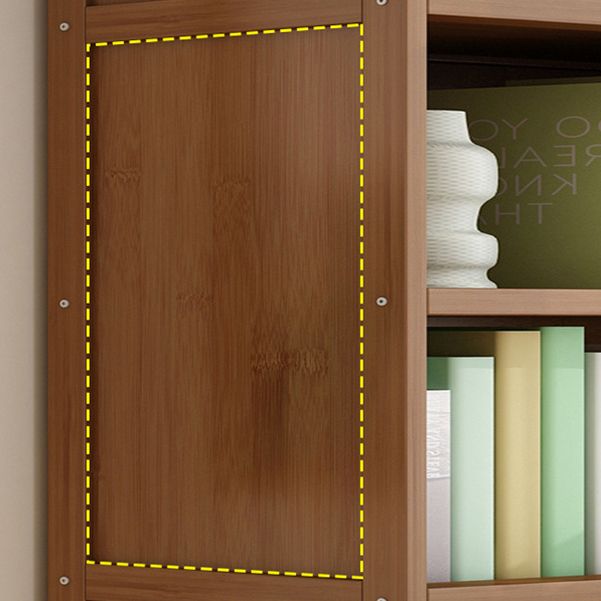 9.9" W Modern Bookcase Matte Finish Closed Back Bookshelf for Study Room