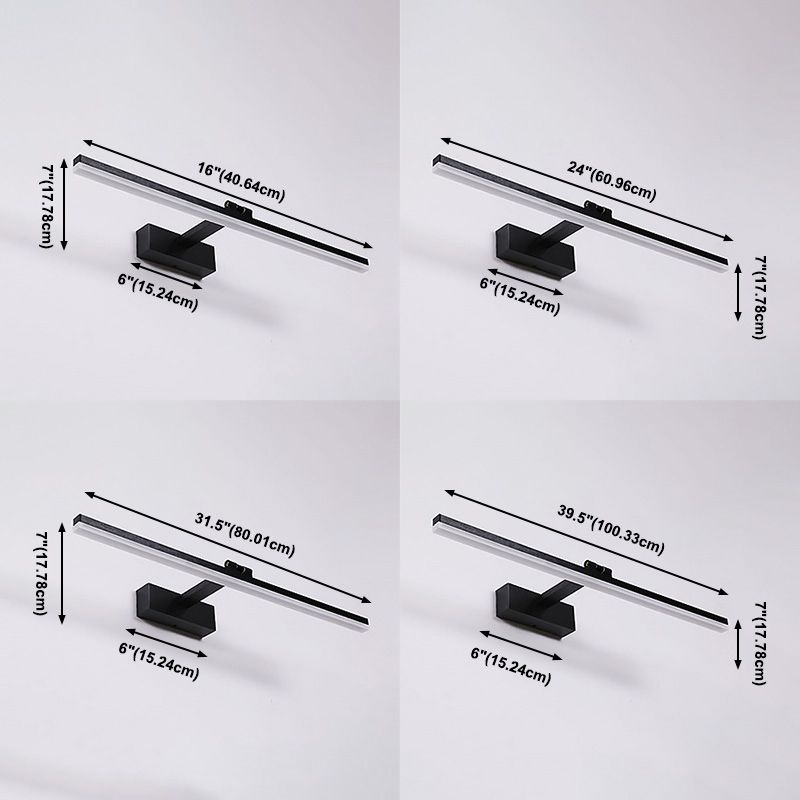 Modernist Single-Bulb Copper Mirror Front Light LED Metallic Wall Mounted Light for Bathroom