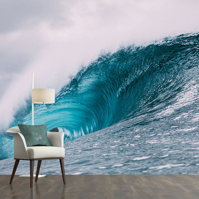Photography Wall Mural Wallpaper Sea Wave Sitting Room Wall Mural