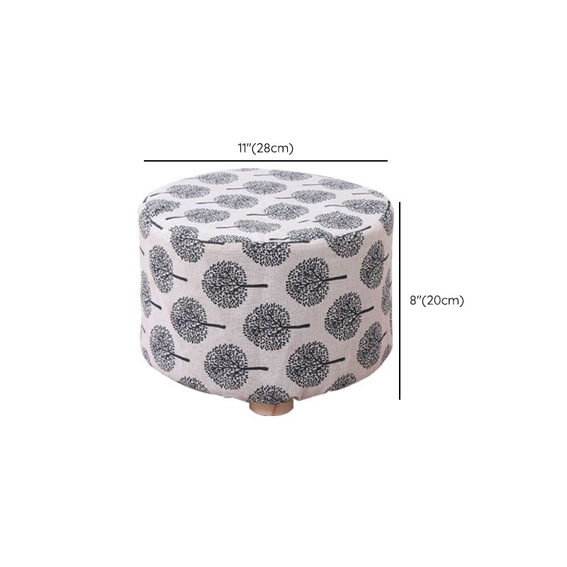 Cotton Standard Stool Modern Style Simple Household Foot Stool