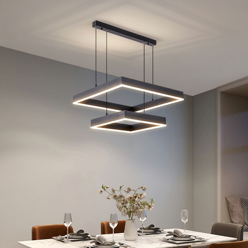 Accesorio de iluminación suspendido de simplicidad moderna accesorio acrílico de techo acrílico para restaurante