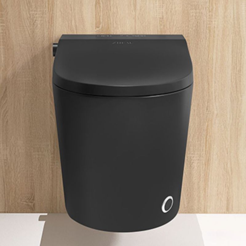 Elongated Wall Hung Toilet with Tank Smart Bidet with Heated Seat