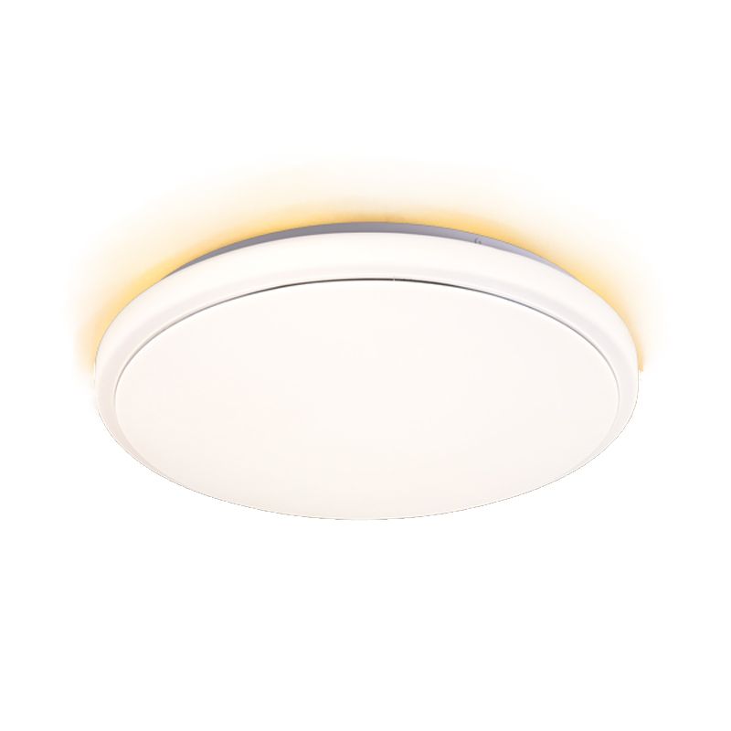 Plafonnier LED de forme ronde en fer moderne, 1 lumière, encastré pour salon et chambre à coucher