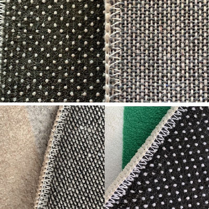 Gray Tone Stripe Rug Rectangle Stain Resistant Polyester Rug for Home Decor